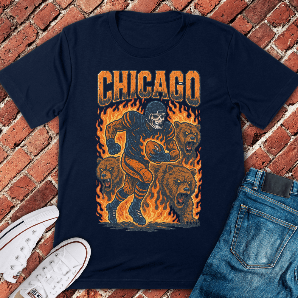 Chicago Football Grunge T-Shirt