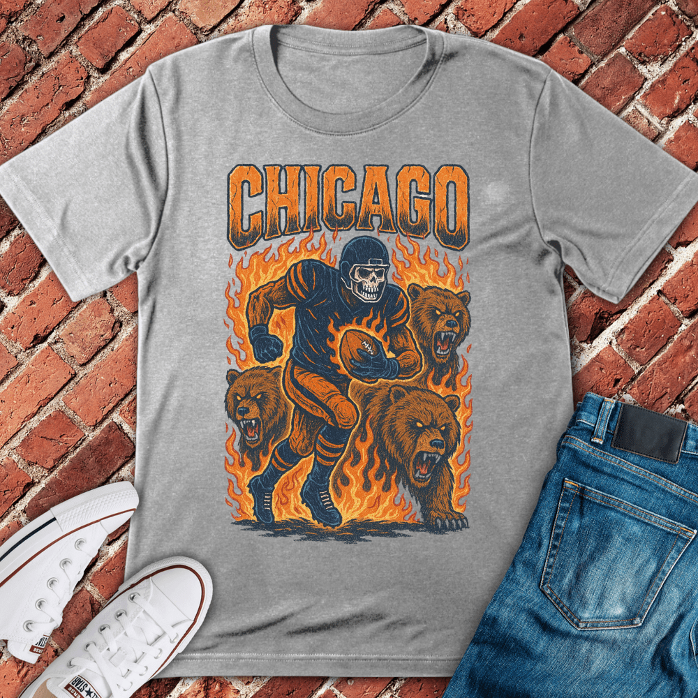 Chicago Football Grunge T-Shirt