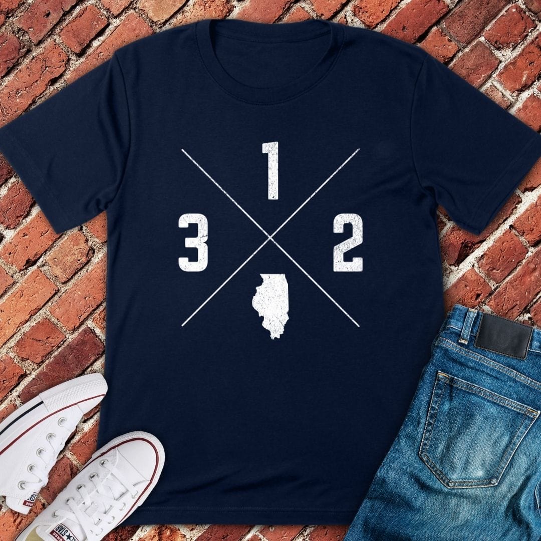 Area Code Cross T-Shirt