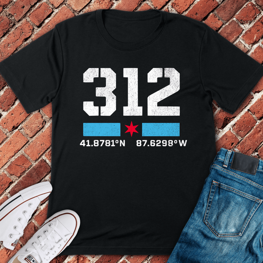 312 Coordinates T-Shirt - Black