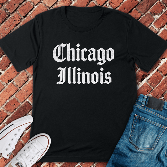 Chicago Script T-Shirt - Black