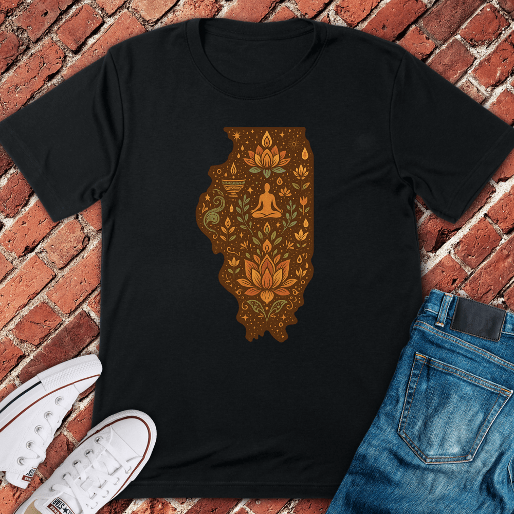 State Bloom T-Shirt - Black