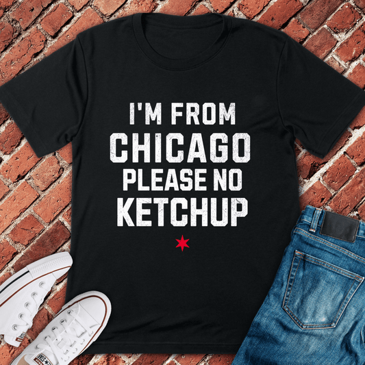 No Ketchup Please T-Shirt - Black