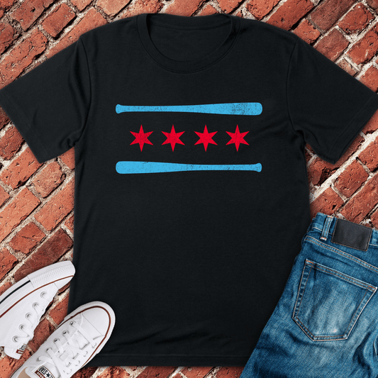 Chicago Stars Bat T-Shirt - Black