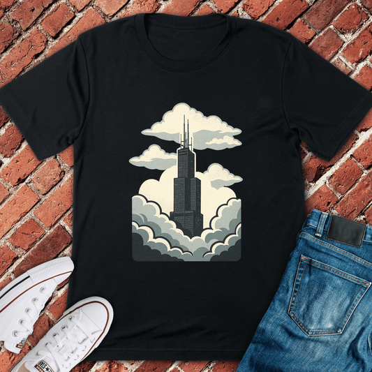 Cloudy Sears T-Shirt - Black