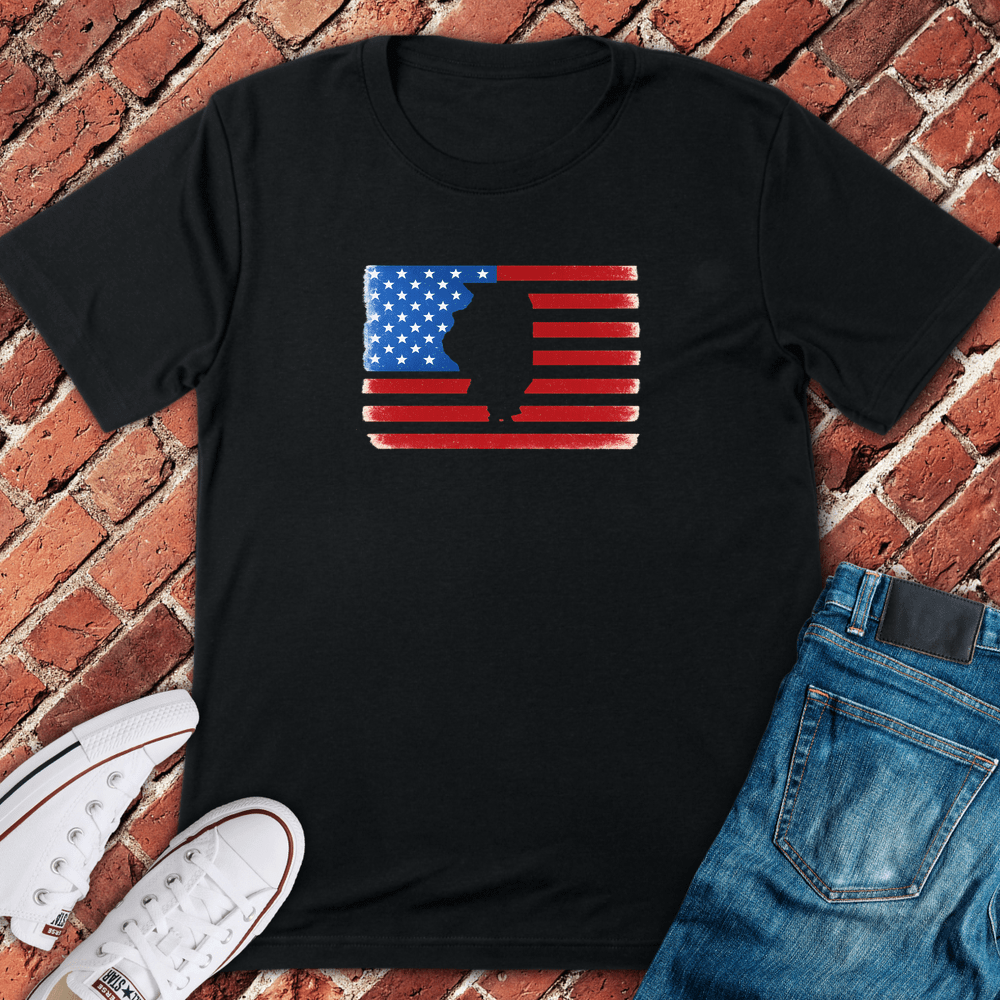 Illinois USA T-Shirt - Black