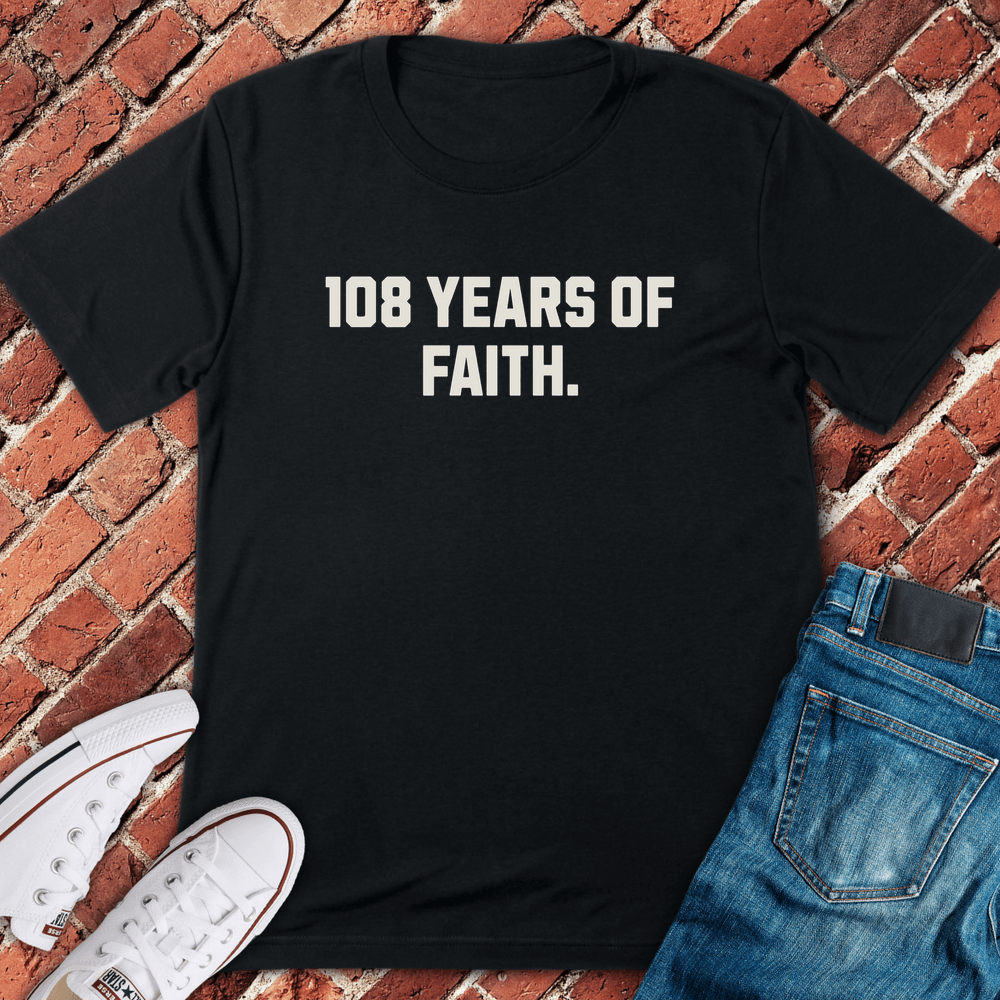 108 Years Of Faith T-Shirt - Black
