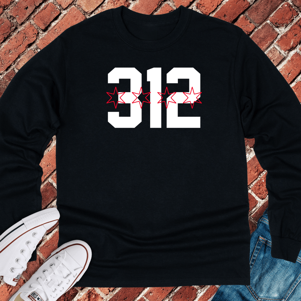 312 Stars Long Sleeve - Black