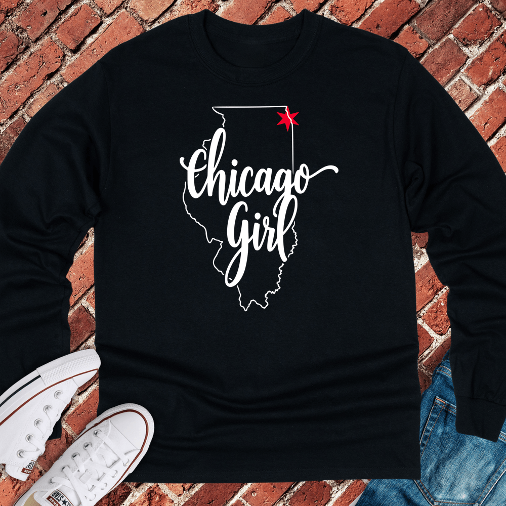 Chicago Girl Long Sleeve - Black