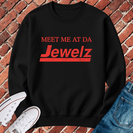 Meet Me At Jewelz Crewneck - Black