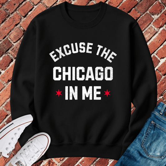 The Chicago In Me Crewneck - Black