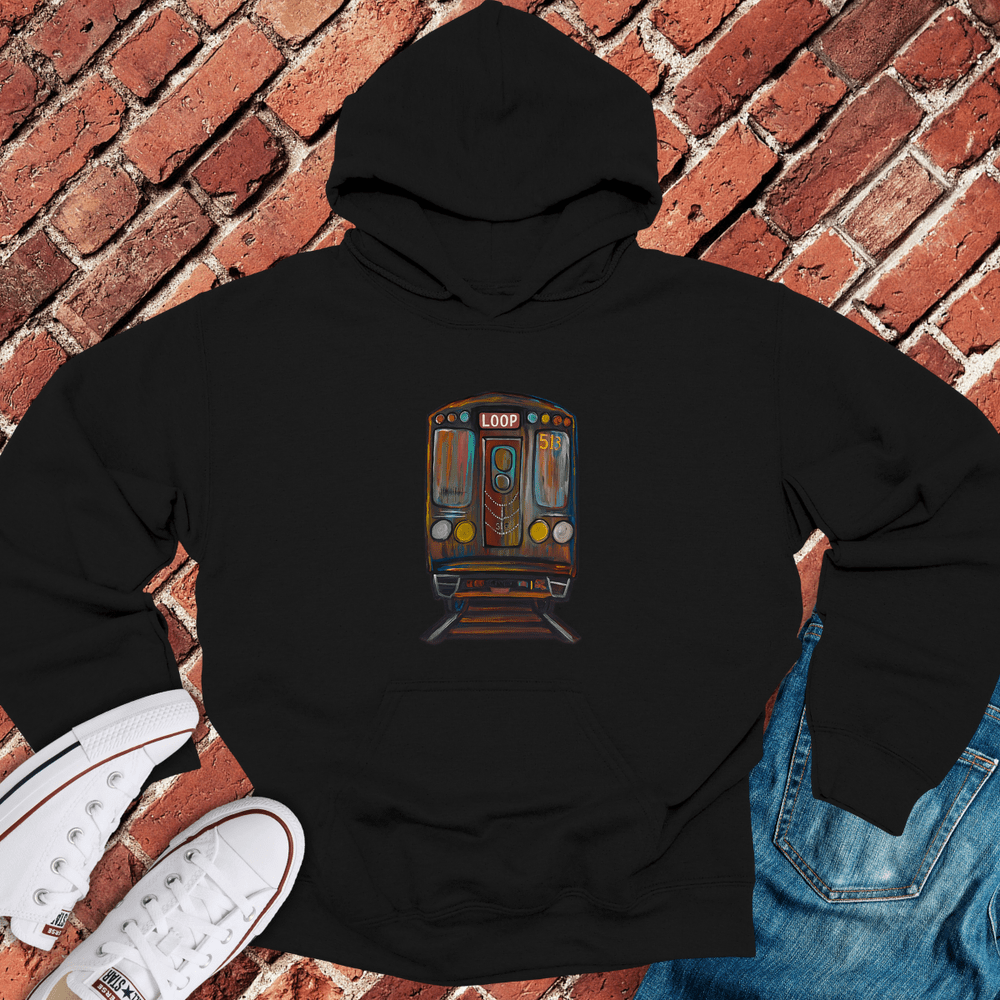 Loop Train Hoodie - Black