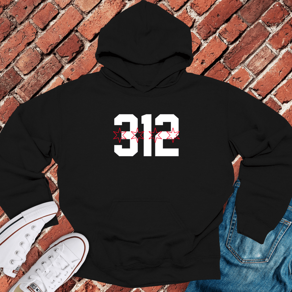 312 Stars Hoodie - Black