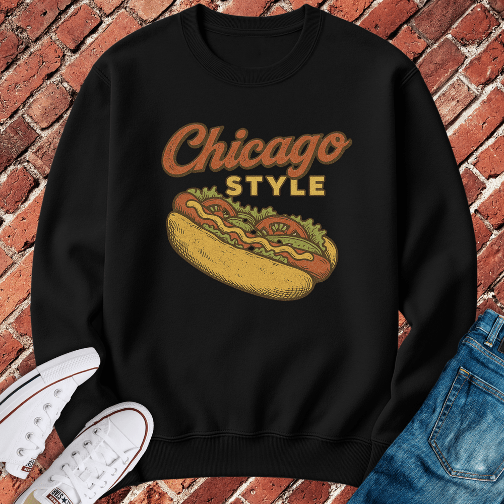 Chicago Style Crewneck - Black
