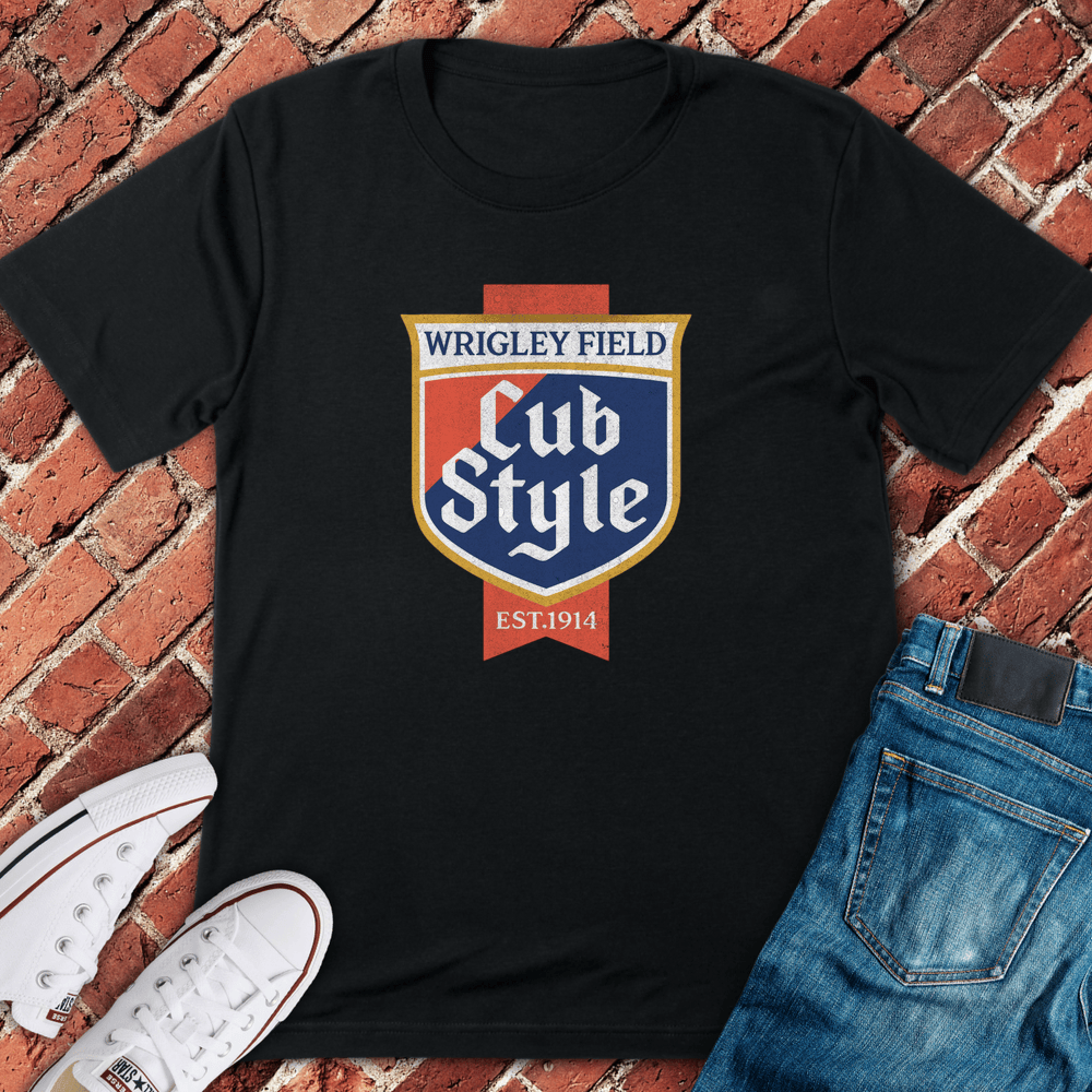Cub Style Badge T-Shirt - Black