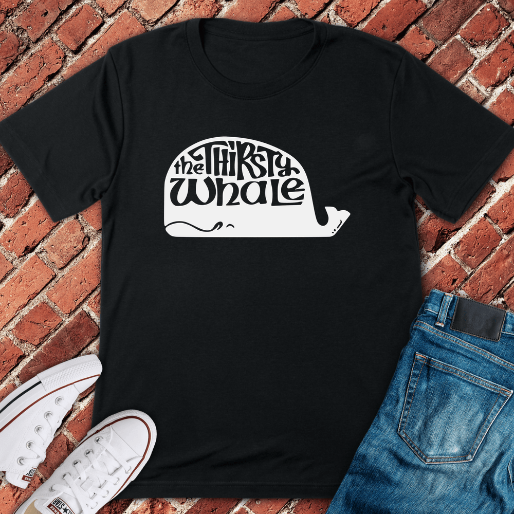 The Thirsty Whale T-Shirt - Black