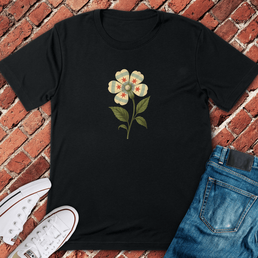 Chicago Bloom T-Shirt - Black