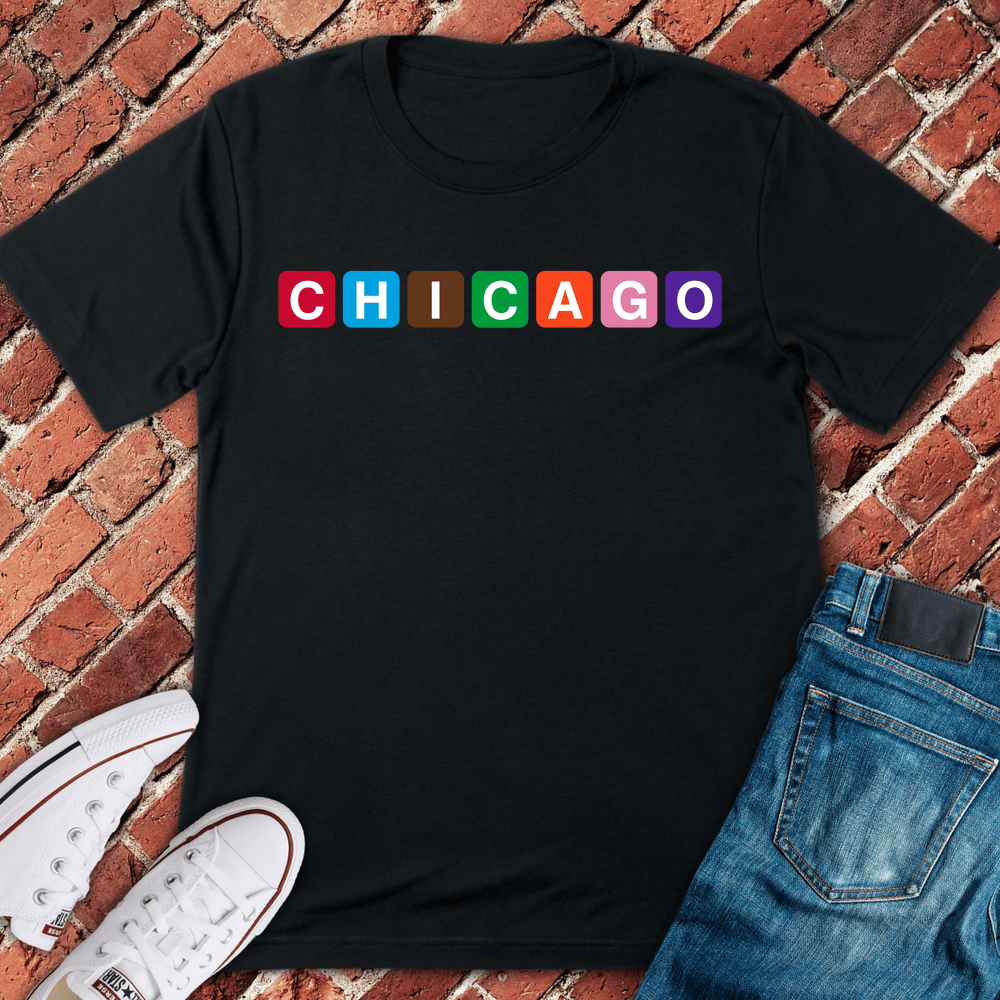 Block Chicago T-Shirt - Black