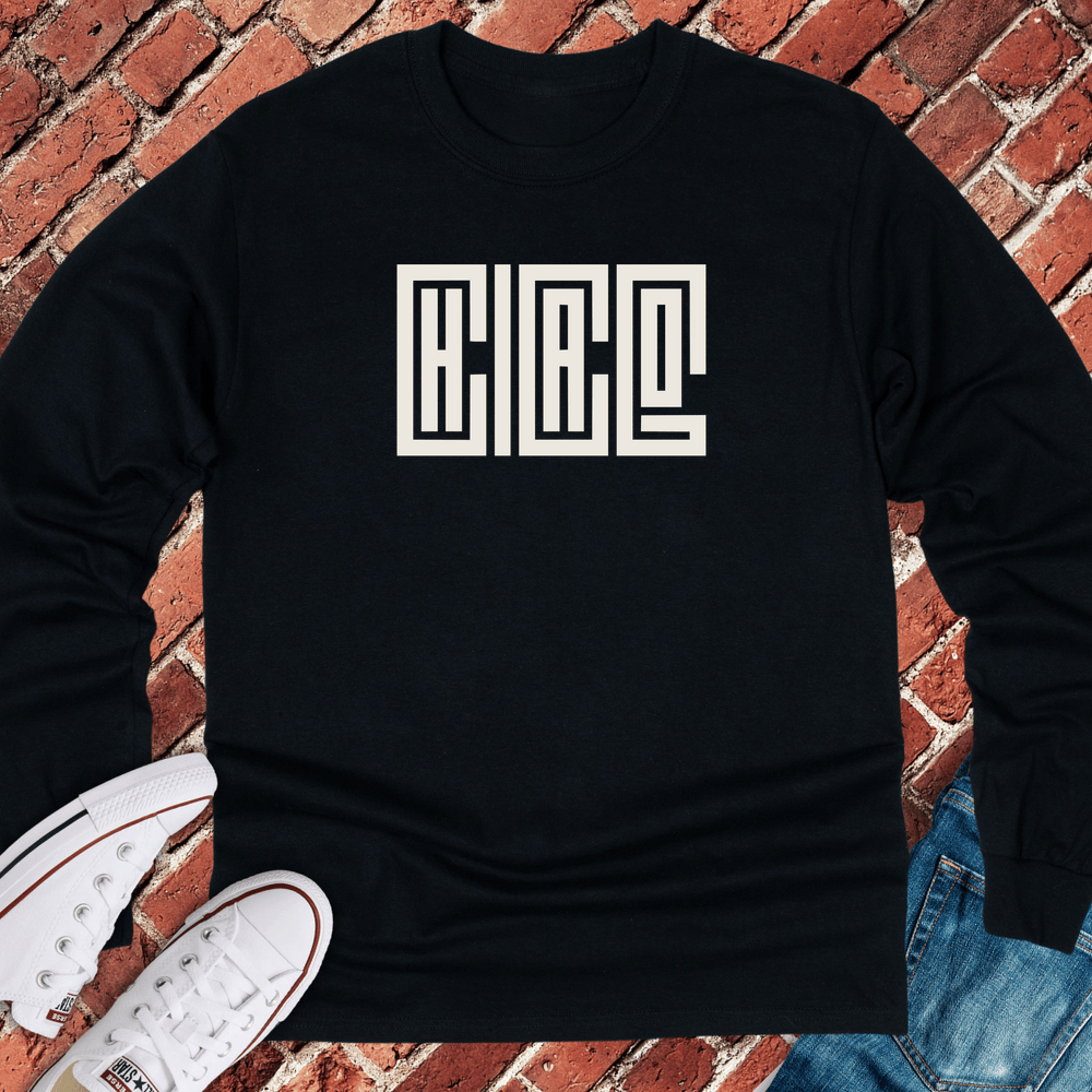 Stacked CHICAGO Long Sleeve - Black
