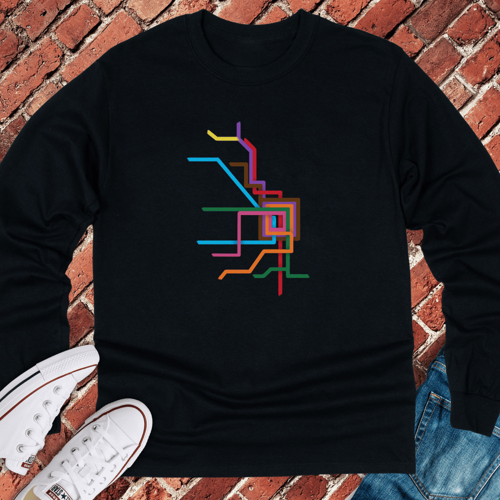 CTA Brushstrokes Long Sleeve - Black