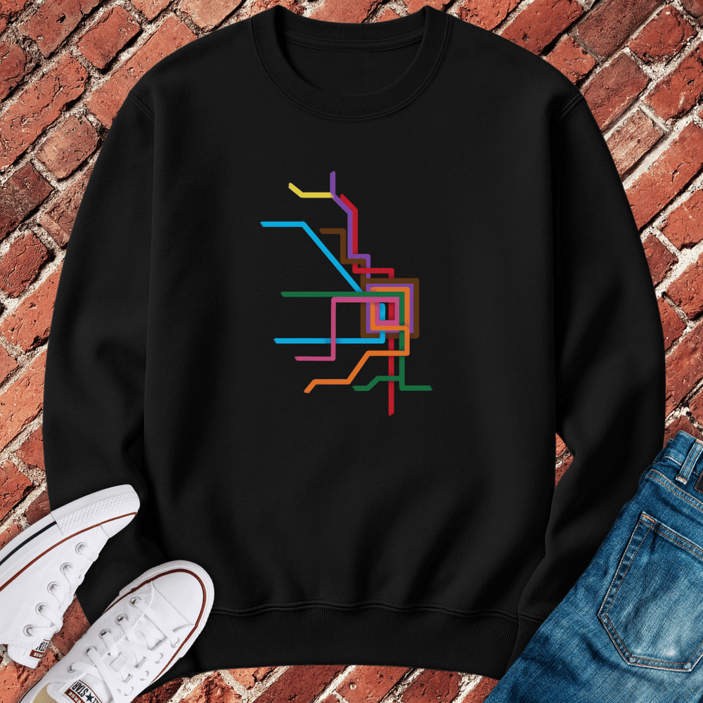 CTA Brushstrokes Crewneck - Black