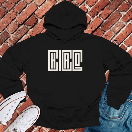 Stacked CHICAGO Hoodie - Black