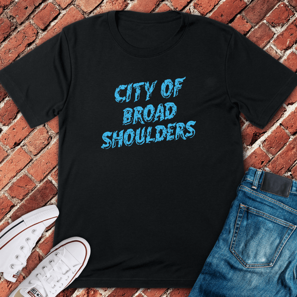 Broad Shoulders City T-Shirt - Black