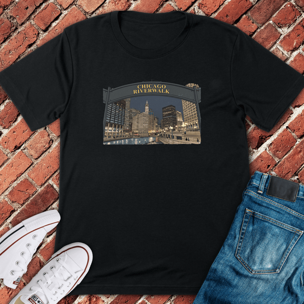 Chicago Riverwalk T-Shirt - Black