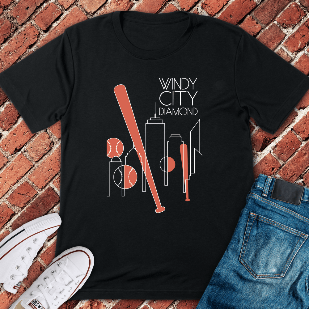 Windy City Diamond T-Shirt - Black