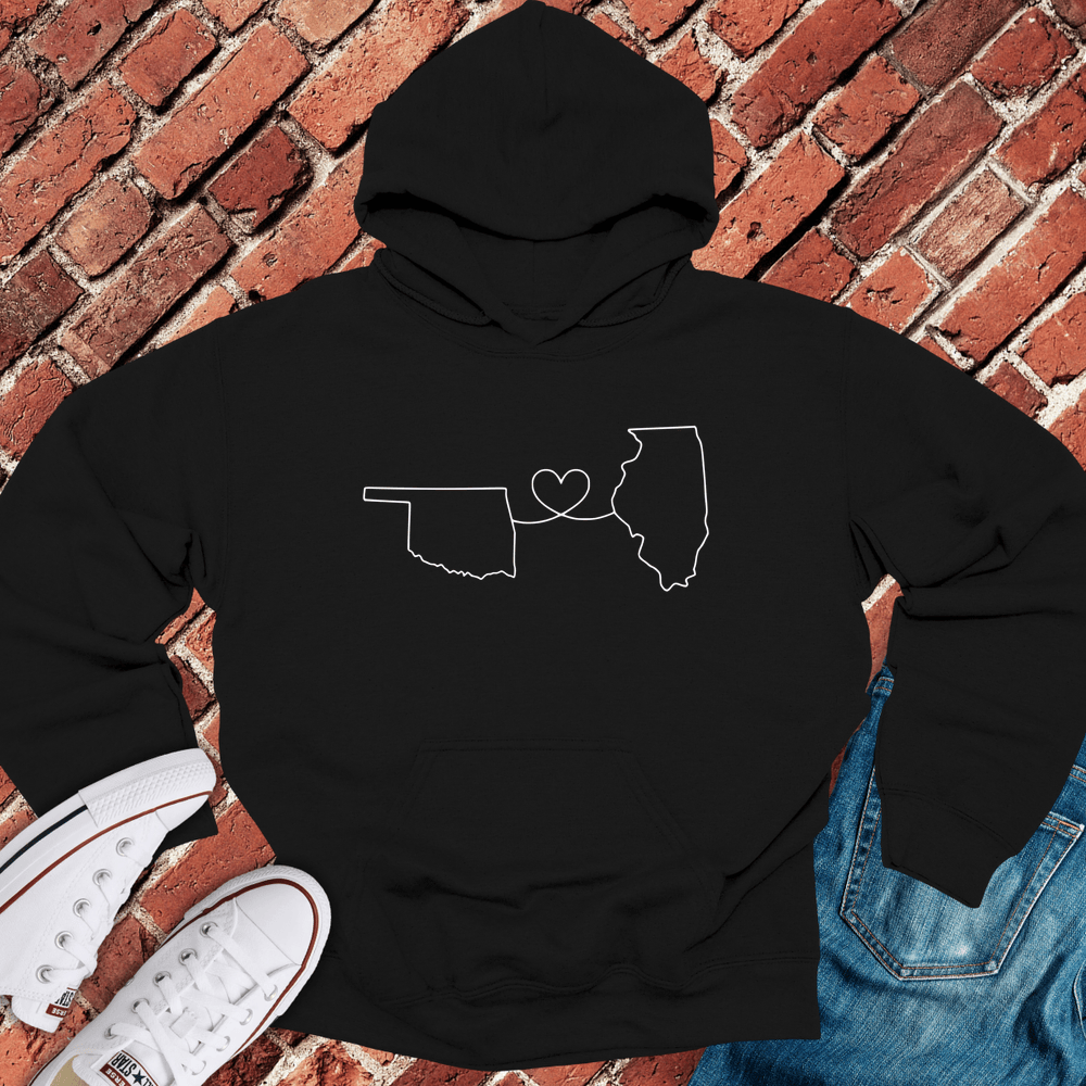 Oklahoma - Illinois Hoodie - Black