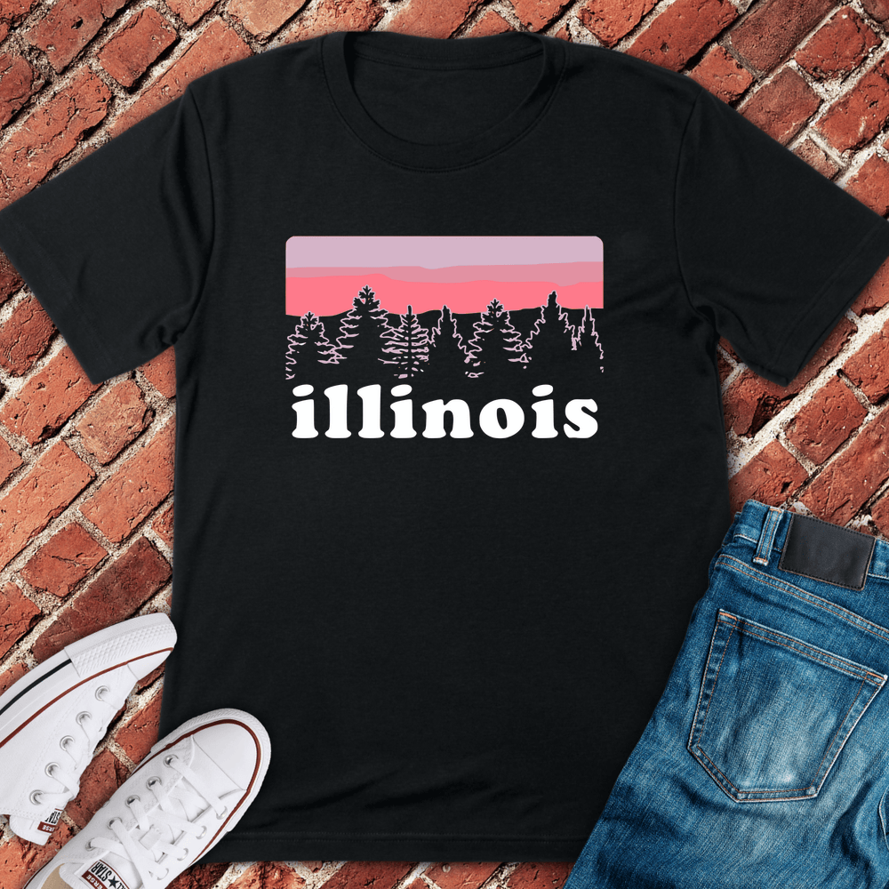Illinois Pines T-Shirt - Black