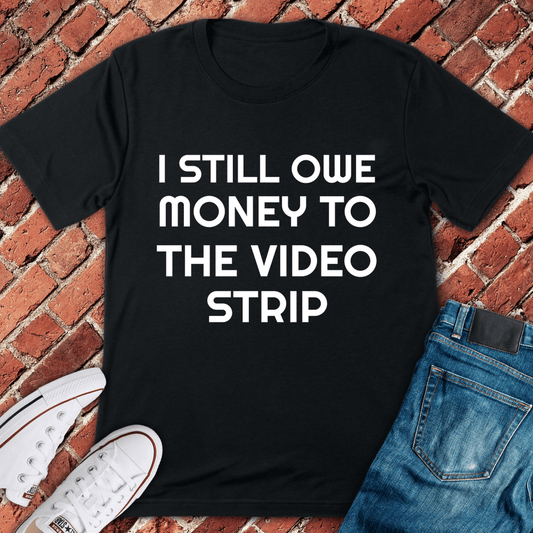 Video Strip Debt T-Shirt - Black