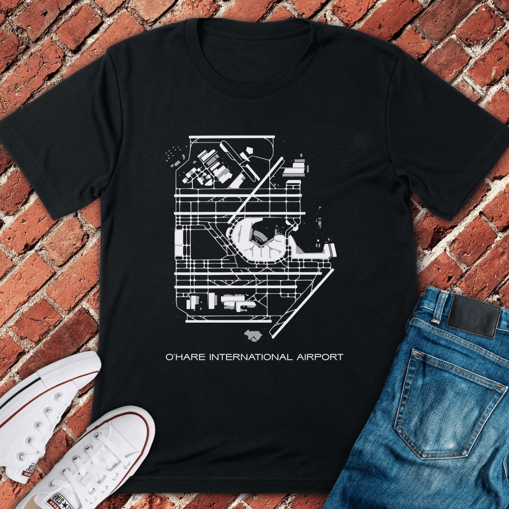 O'Hare Blueprint T-Shirt - Black