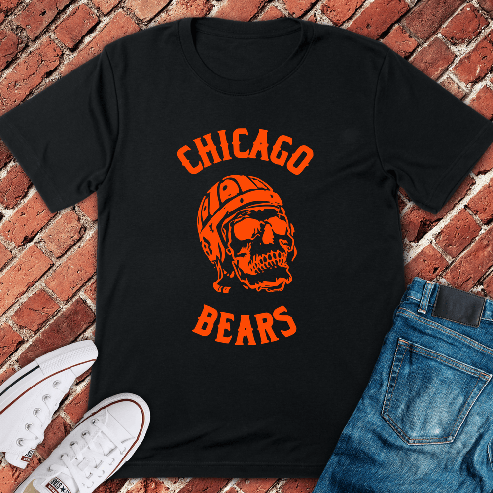 Skull Bears Fan T-Shirt - Black
