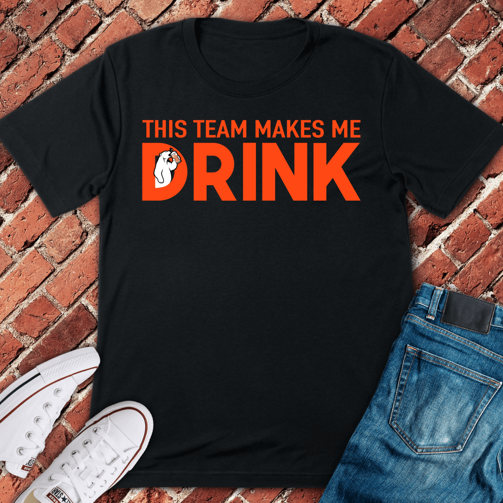 Drinking For Team T-Shirt - Black