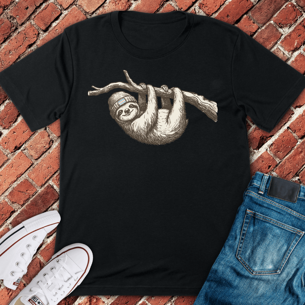 Chicago Sloth T-Shirt - Black
