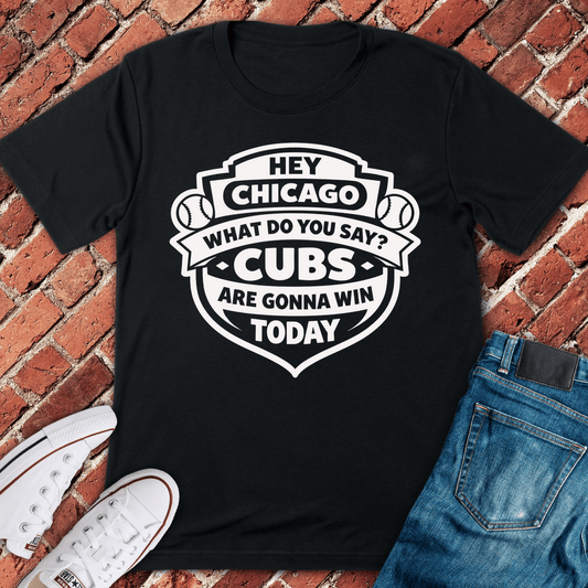 Hey Chicago Cubs T-Shirt - Black