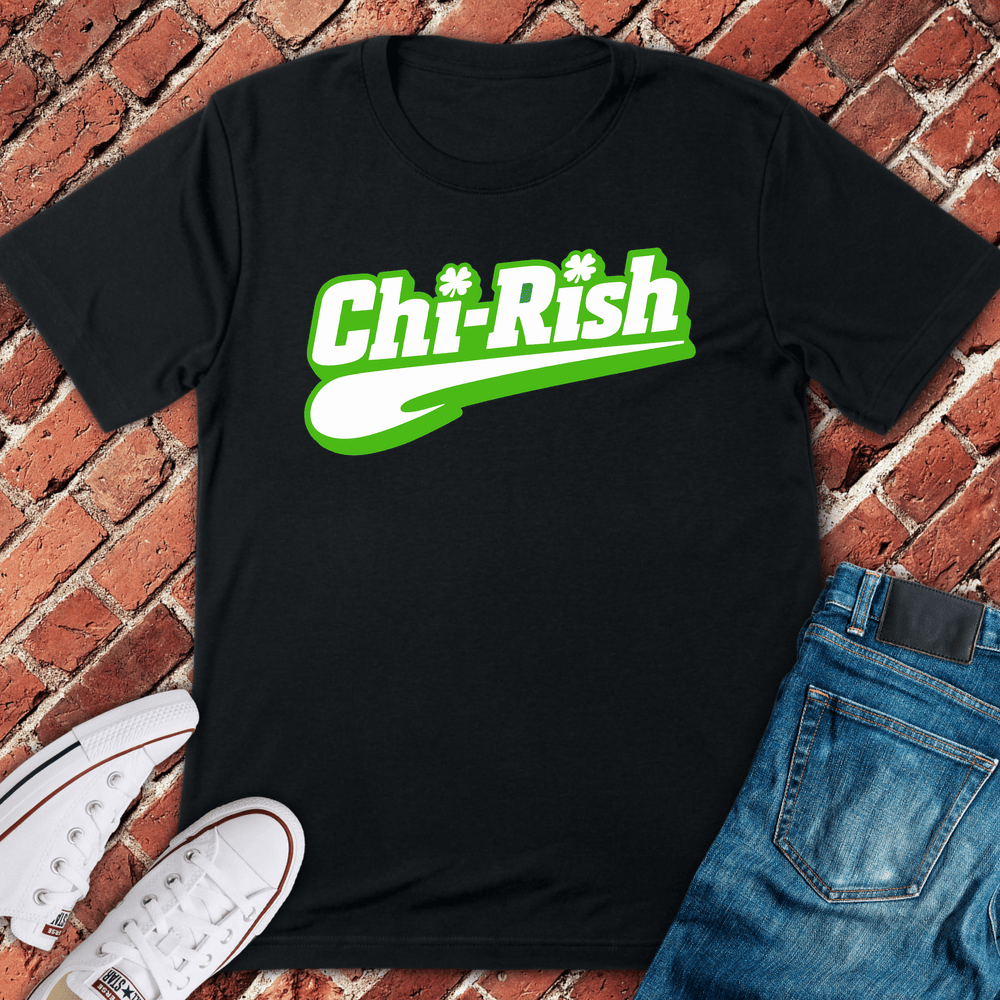 Chi Rish Script T-Shirt - Black