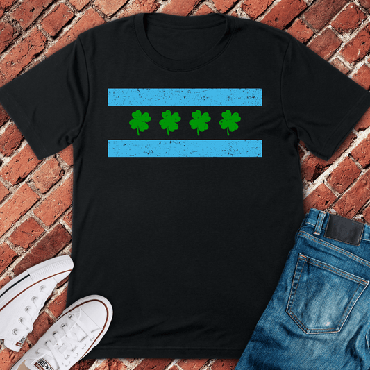 Shamrock Stripe T-Shirt - Black