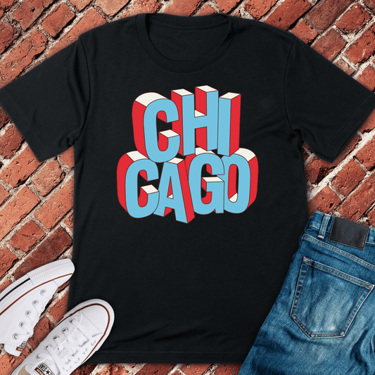 Chi Town Block T-Shirt - Black