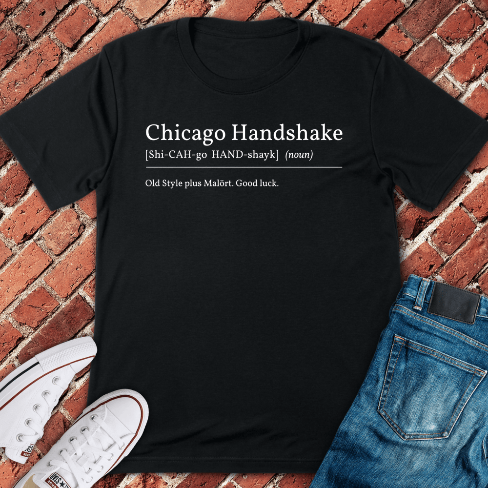 Chicago Handshake T-Shirt - Black