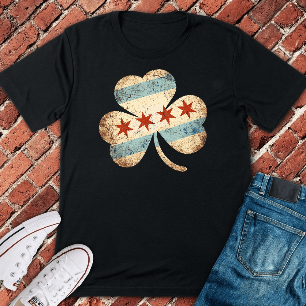 Chi Shamrock T-Shirt - Black