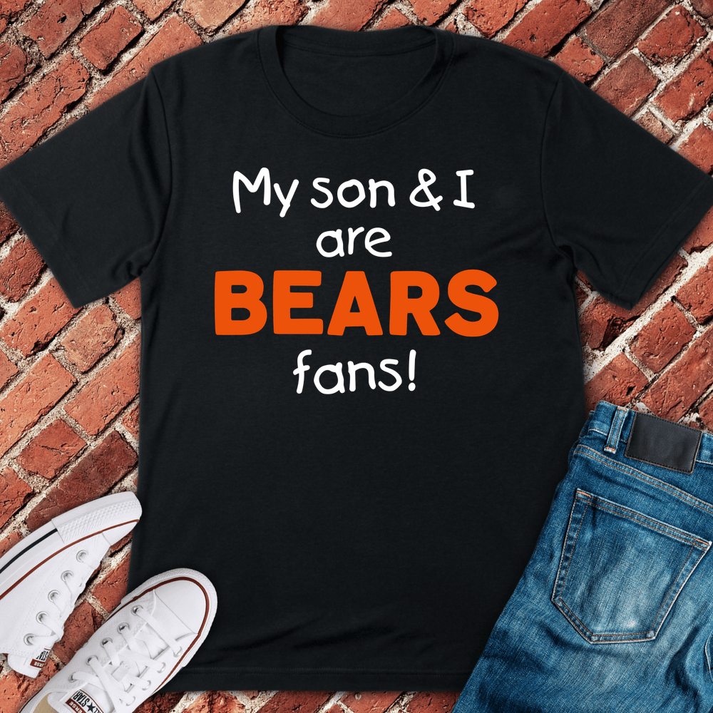 Bears Boy Dad T-Shirt - Black