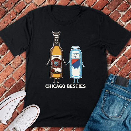 Chicago Besties T-Shirt - Black