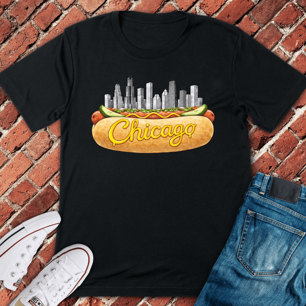 Chicago Dog City T-Shirt - Black