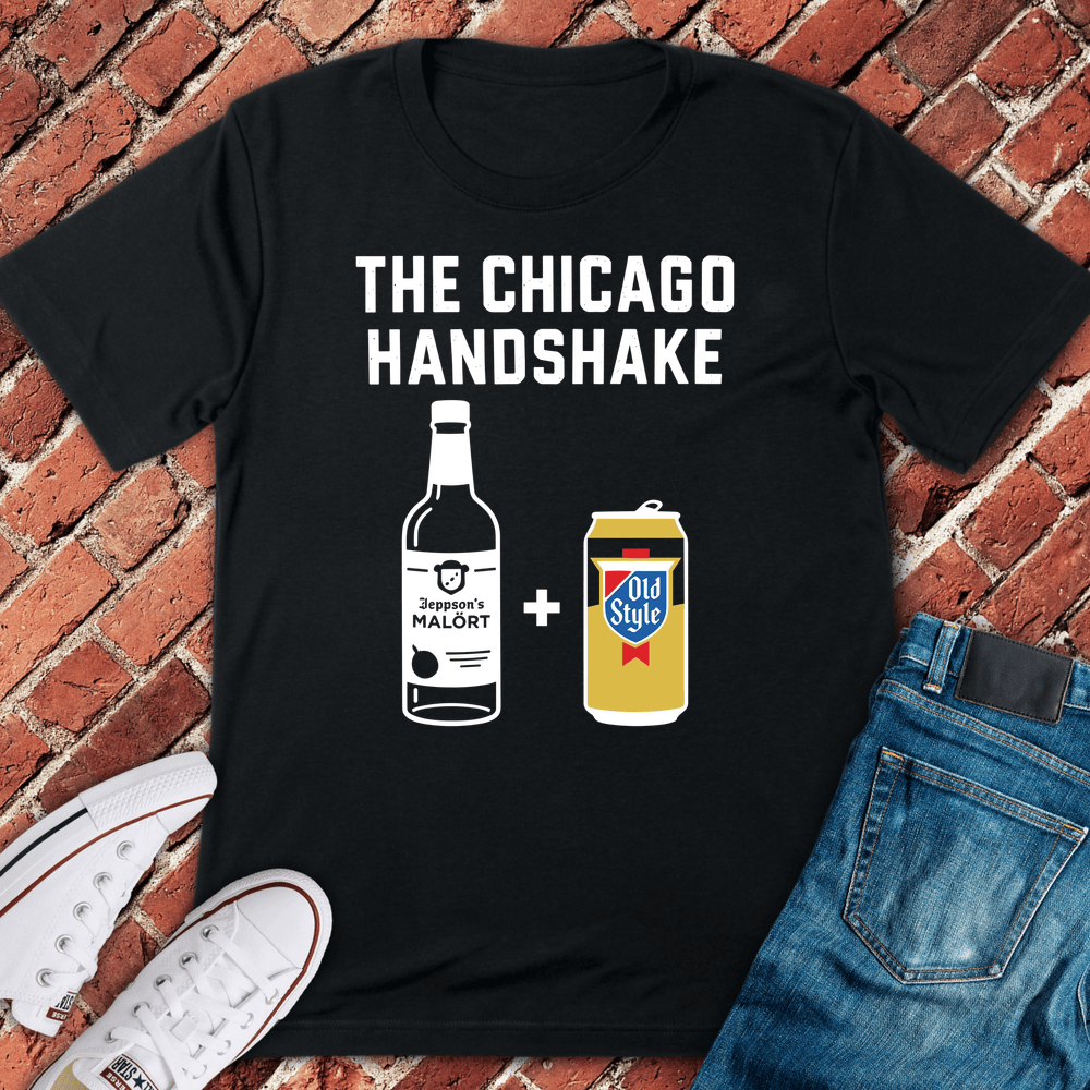 Chicago Handshake T-Shirt - Black