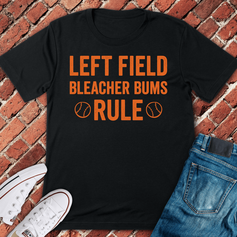Bleacher Bums Rule T-Shirt - Black