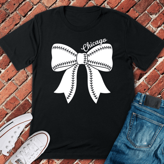 Chicago Ball Bow T-Shirt - Black