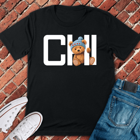 Chicago Peek Bear T-Shirt - Black