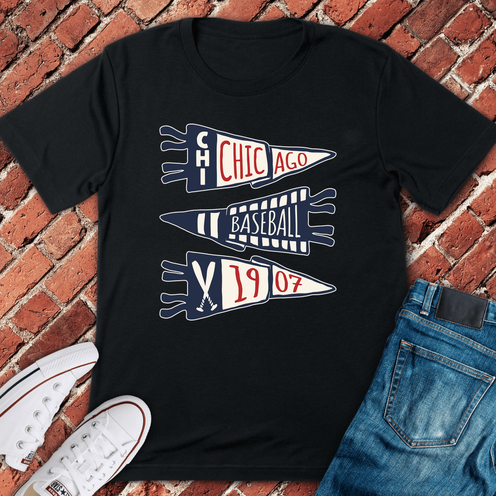 Chicago Pennant Legacy T-Shirt - Black